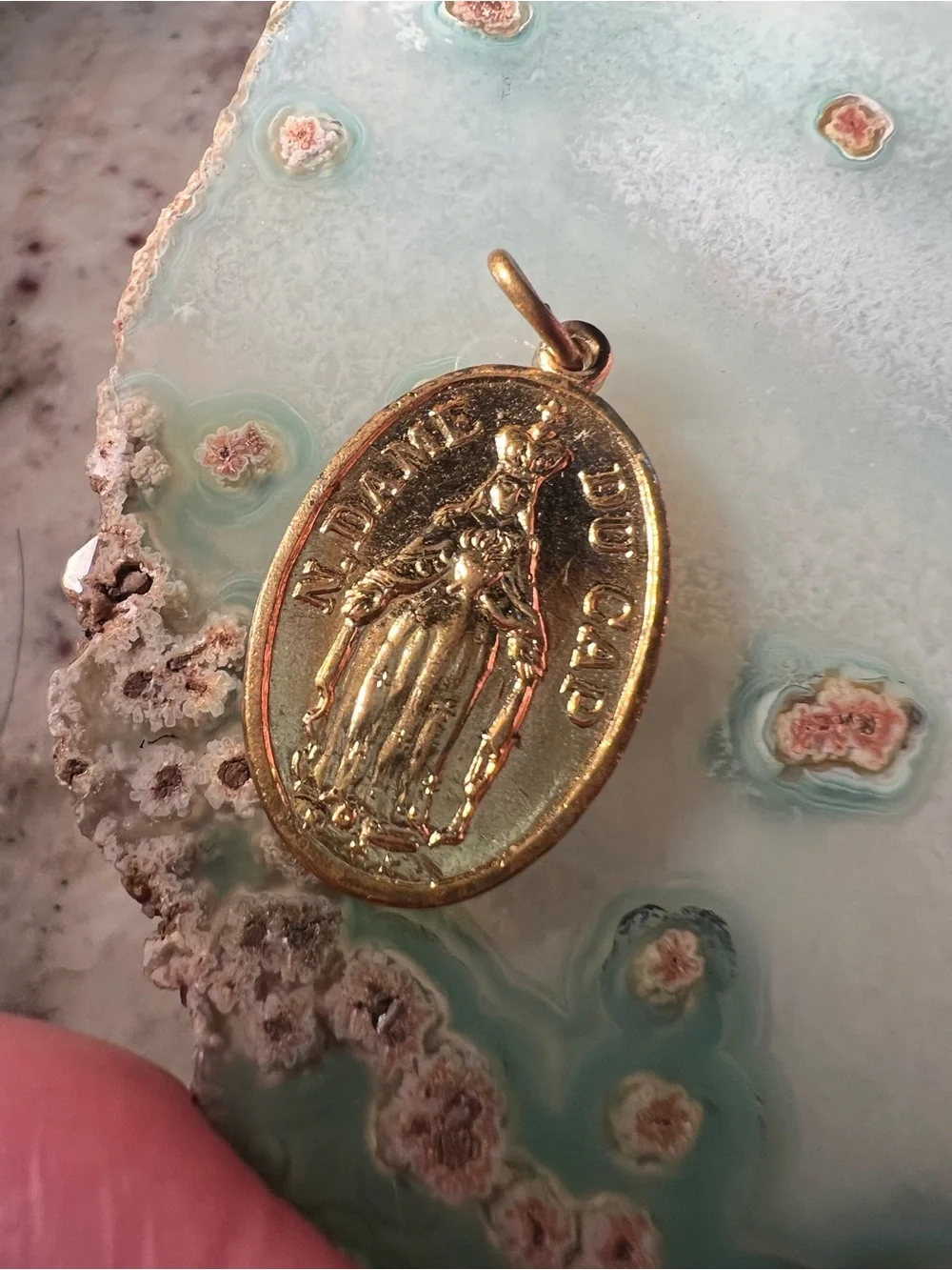 Gold Religious Medal Pendant only